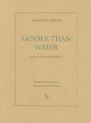 Samih al-Qasim: Sadder Than Water (Paperback, 2006, Ibis Editions)