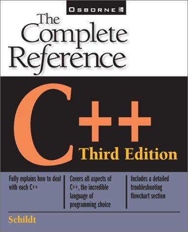 Herbert Schildt: C++ (1998, Osborne McGraw-Hill)