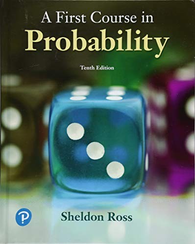 Sheldon Ross: A First Course in Probability (Hardcover, 2018, Pearson)