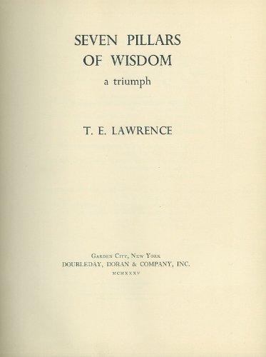 T. E. Lawrence: Seven Pillars of Wisdom, a Triumph (1935)