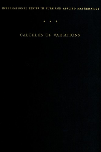 Weinstock, Robert: Calculus of variations (1952, McGraw-Hill)