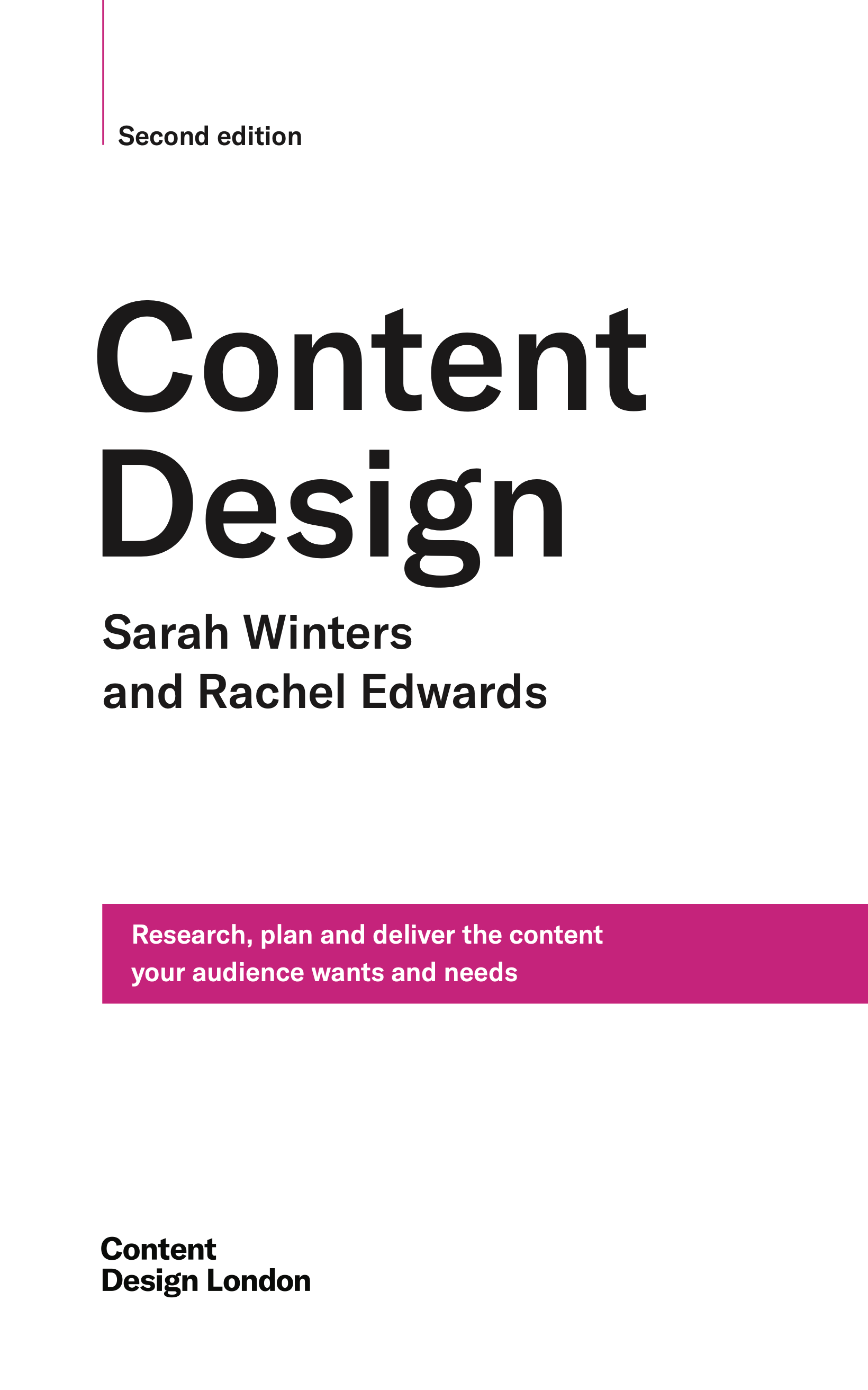 Sarah Winters, Rachel Edwards: Content Design (Hardcover, english language, 2024, Content Design London)