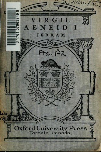 Aeneid I (Latin language, 1916, Clarendon Press)