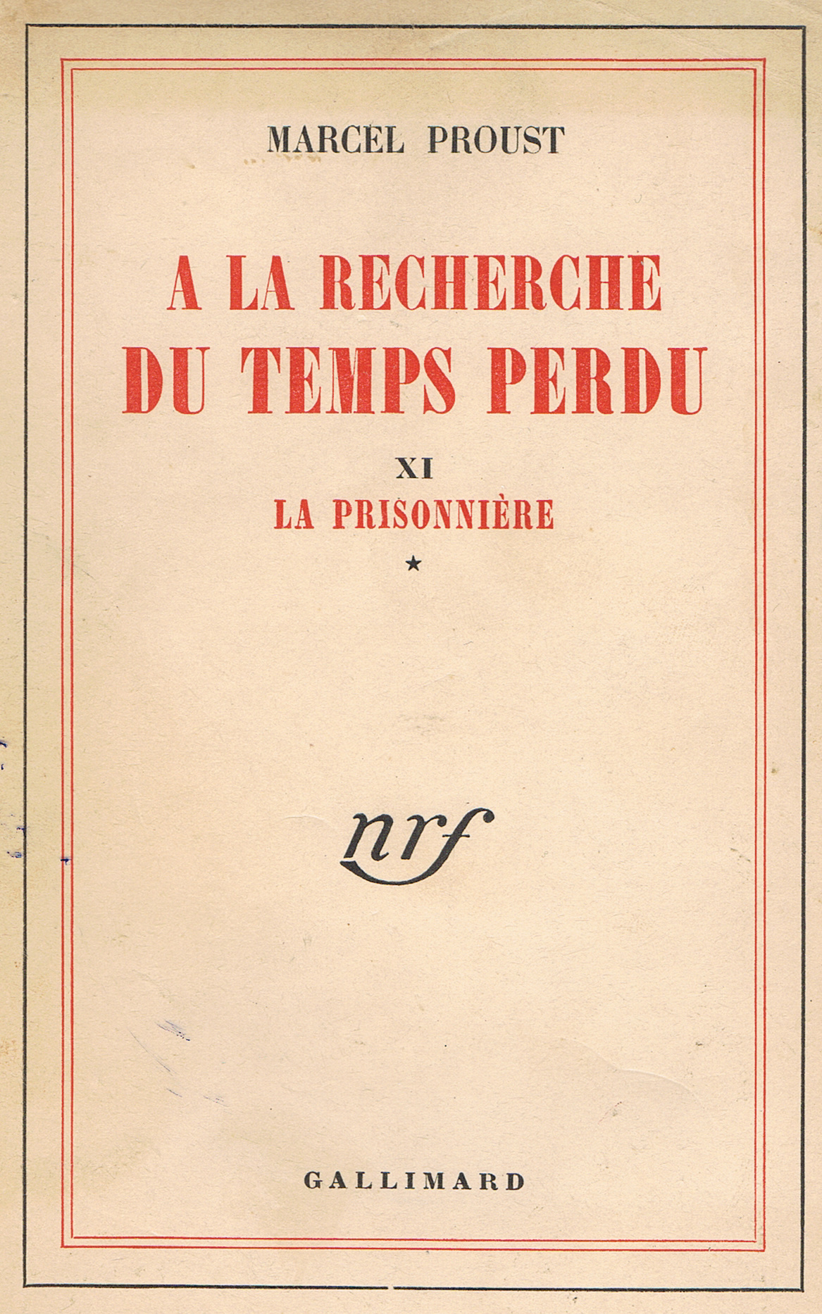 À  la recherche du temps perdu. (French language, 1963, Gallimard)