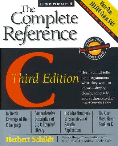 Herbert Schildt: C (Paperback, 1995, Mcgraw-Hill Osborne Media)