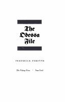 The Odessa file. (1972, Viking Press)