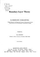 Hermann Schlichting: Boundary-layer theory (1979, McGraw-Hill)