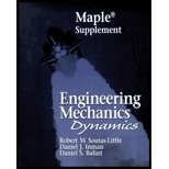 Robert W. Soutas-Little, Daniel J. Inman, Daniel S. Balint: Maple Supplement: Engineering Mechanics Dynamics (1999, Prentice Hall)