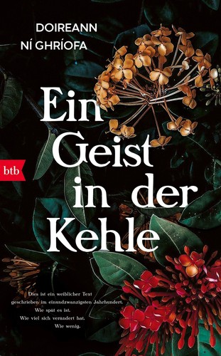 Doireann Ní Ghríofa: A Ghost in the Throat (German language, 2023, btb)