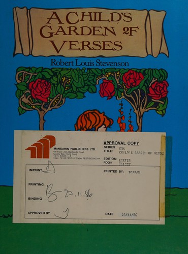 Robert Louis Stevenson: A child's garden of verses (1983, Exeter Books, Distributed by Bookthrift)