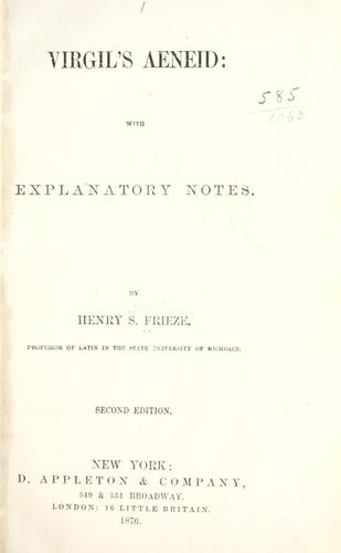 Virgil's Aeneid (1876, D. Appleton and Company)