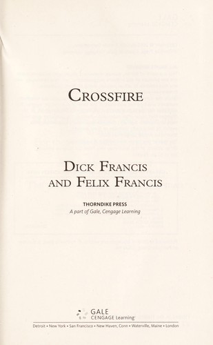 Crossfire (2010, Thorndike Press)