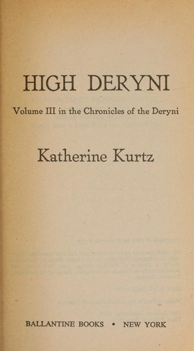 Katherine Kurtz: High Deryni (Paperback, Ballantine Books)