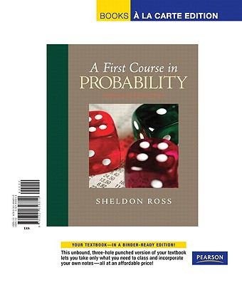 Sheldon M. Ross, Sheldon Ross: A First Course In Probability Books A La Carte Edition (2009, Prentice Hall)