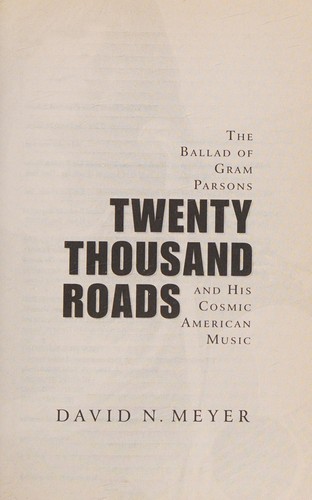 Twenty thousand roads (2008, Villard)