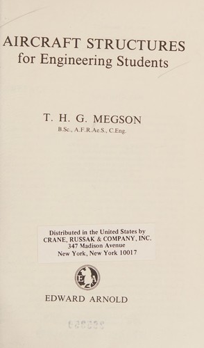 T. H. G. Megson: Aircraft structures for engineering students (1972, Edward Arnold)